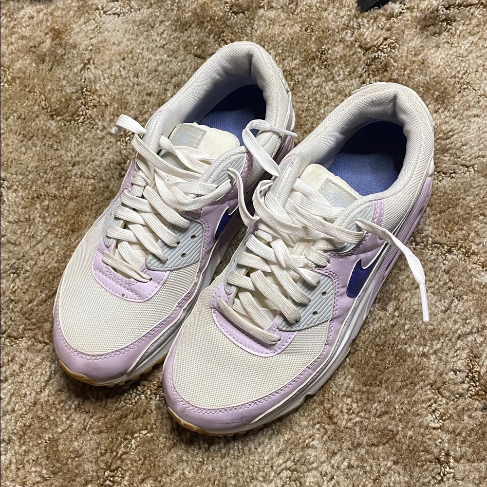 Nike Air Max 90 "White/Lapis/Doll/Pure Platinum" Women's Shoe Size 9 - Picture 2 of 6